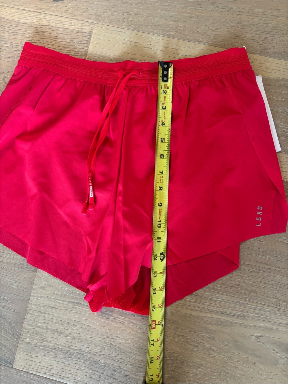 LSKD Accelerate 3" High Rise Running Short Scarlet Red Large NWT - Picture 12 of 12